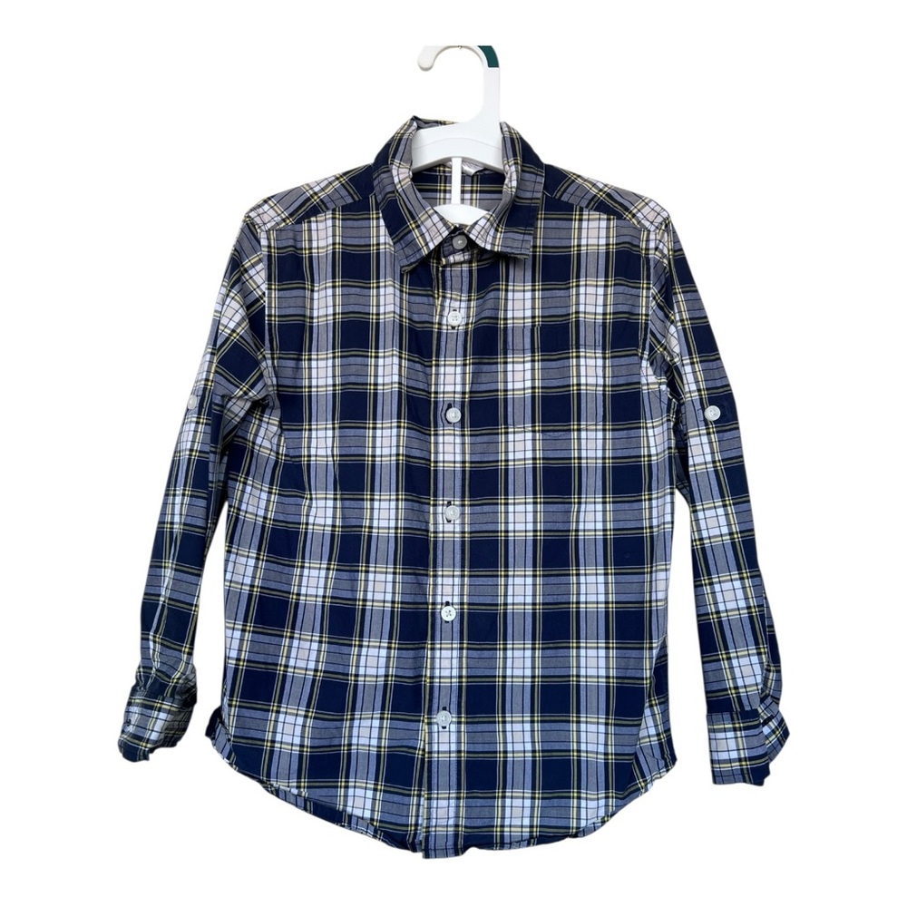 Bundle of 3 Boys Shirt Janie and Jack H&M Nautica Plaid Button-Down Shirt Size 6